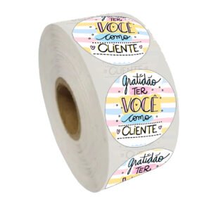 Lacre de Segurança Bobina Papel Metro Quadrado 80g